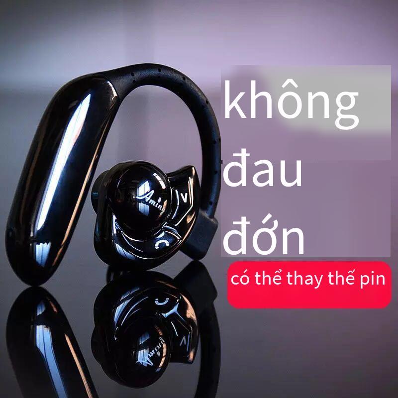 Tai nghe Bluetooth treo tai Amini UFO4 phong cách mới nhất tai nghe không dây thể thao aminy 5.2 số báo cáo chờ siêu dài
