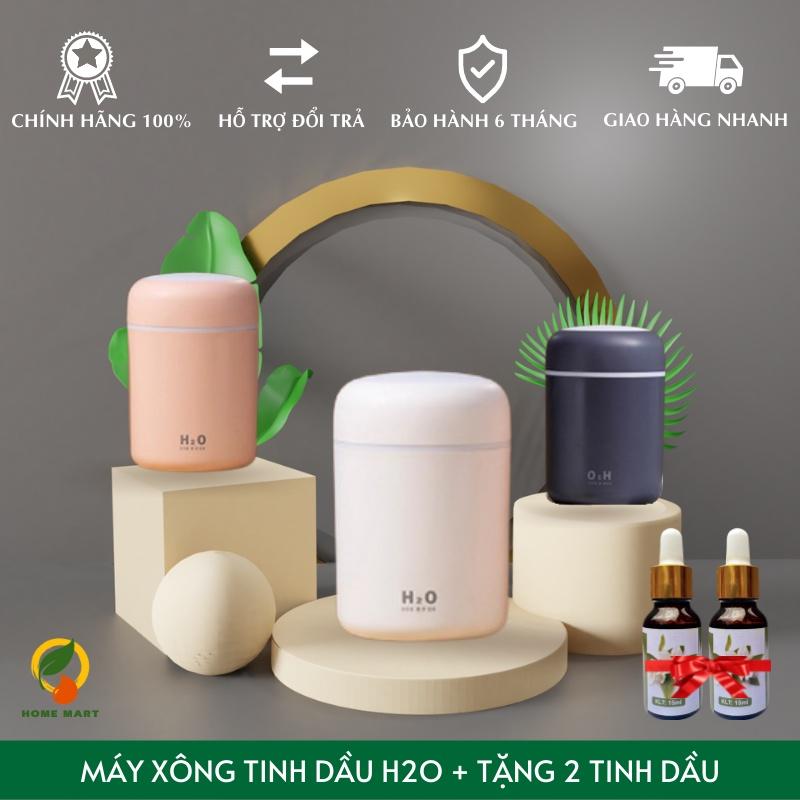 Máy phun sương tạo độ ẩm máy xông tinh dầu Breo Market DQ107 H2O tích hợp đèn ngủ 7 màu siêu đẹp 300ml