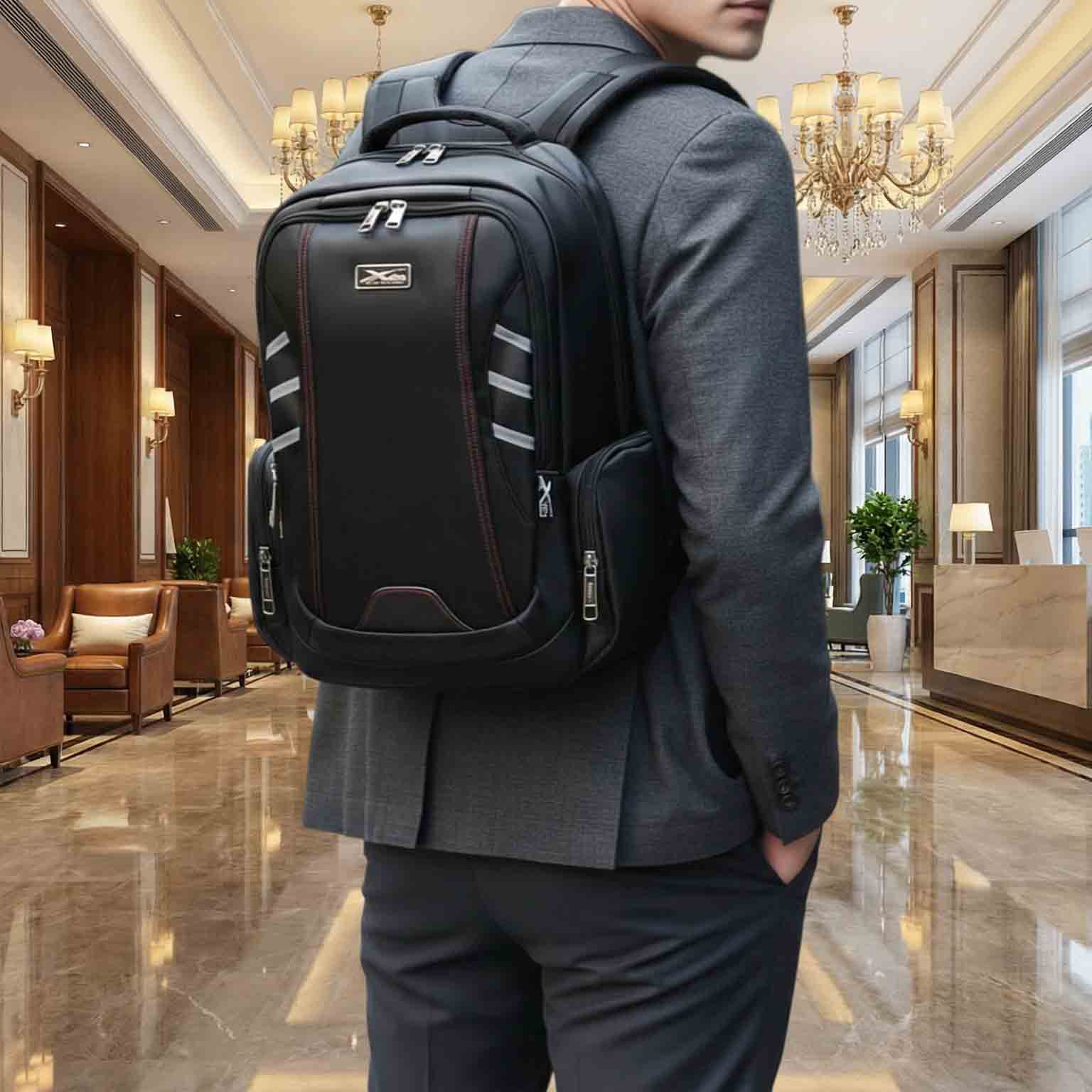 Balo Du Lịch Chống Nước Xbags XB 2008 DarkEagle – Balo Laptop 17 Inch Cao Cấp, Phong Cách Nam Tính Mạnh Mẽ, Tiện Dụng Đi Làm Du Lịch!