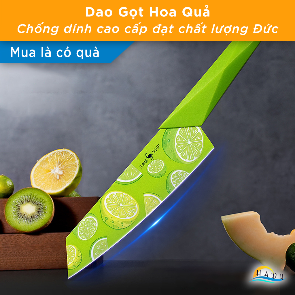 Dao Gọt Hoa Quả Trái Cây Chống Dính Đa Năng Cao Cấp Đạt Chất Lượng Đức SSGP