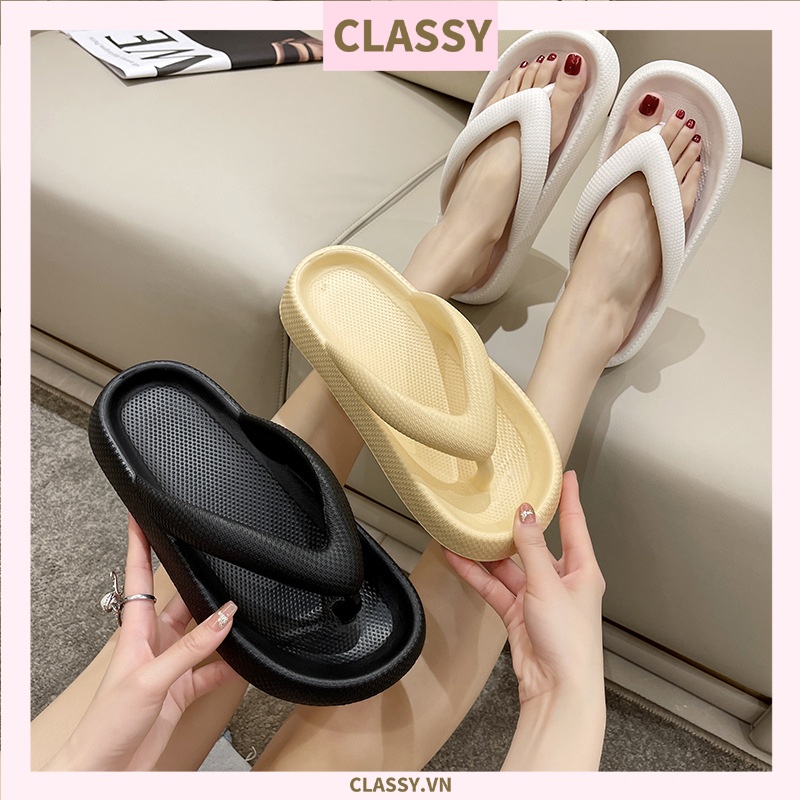 [CHẤT LIỆU CAO SU SIÊU BỀN] Dép nữ Classy xỏ ngón đế mềm chống trượt, màu sắc dễ thương thích hợp đi biển G1063