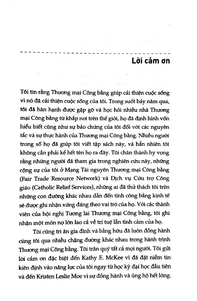 Dẫn Nhập Về Thương Mại Công Bằng