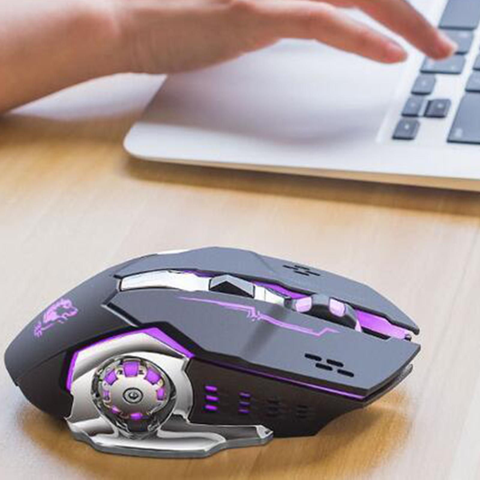 2.4G Gaming Wireless USB Computer Mice for Desktop PC Mouse 6 Buttons Windows Linux