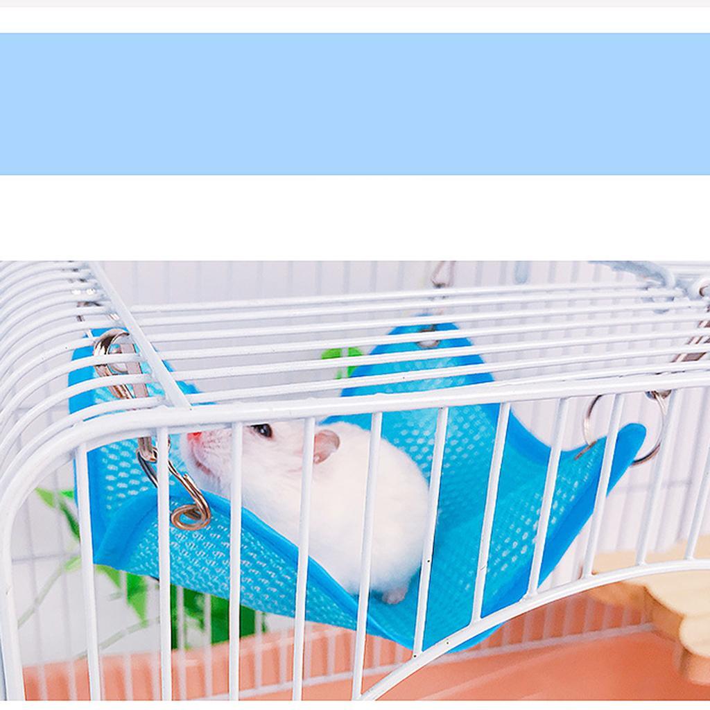 Pack of 6 Pet Animal Cage Grid Hammock Toy Hanging Bed Hamster Hammock