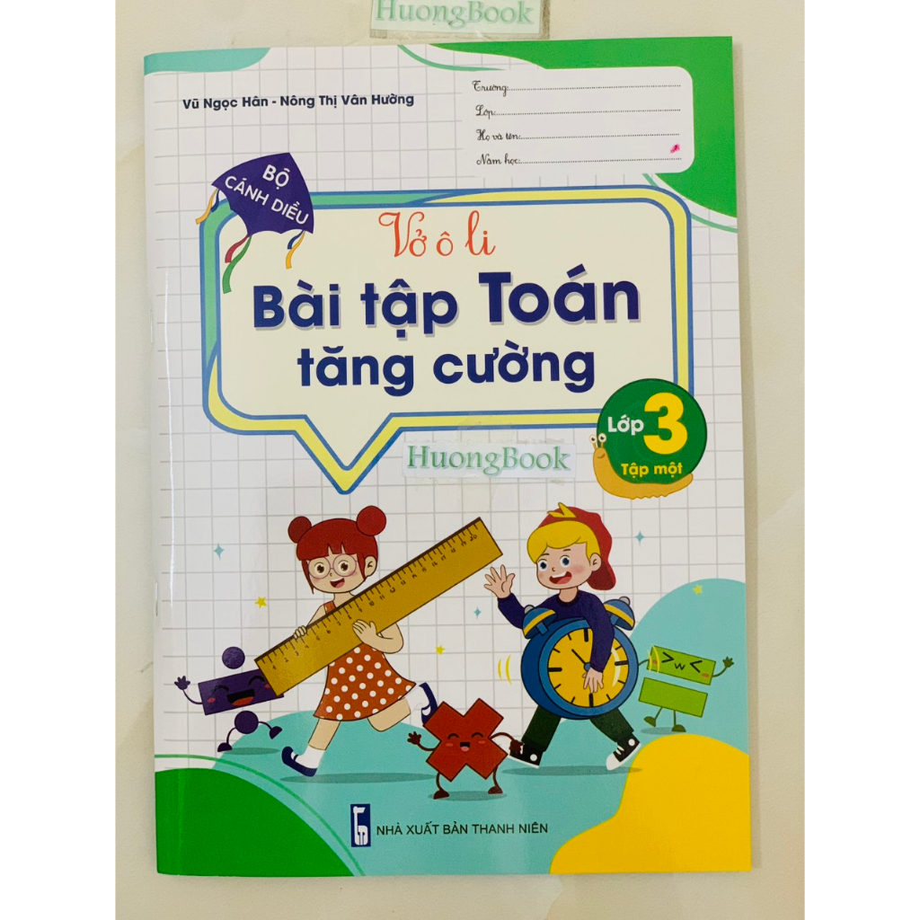 Sách - Vở Ô li Bài Tập Toán Tăng Cường lớp 3 - tập 2