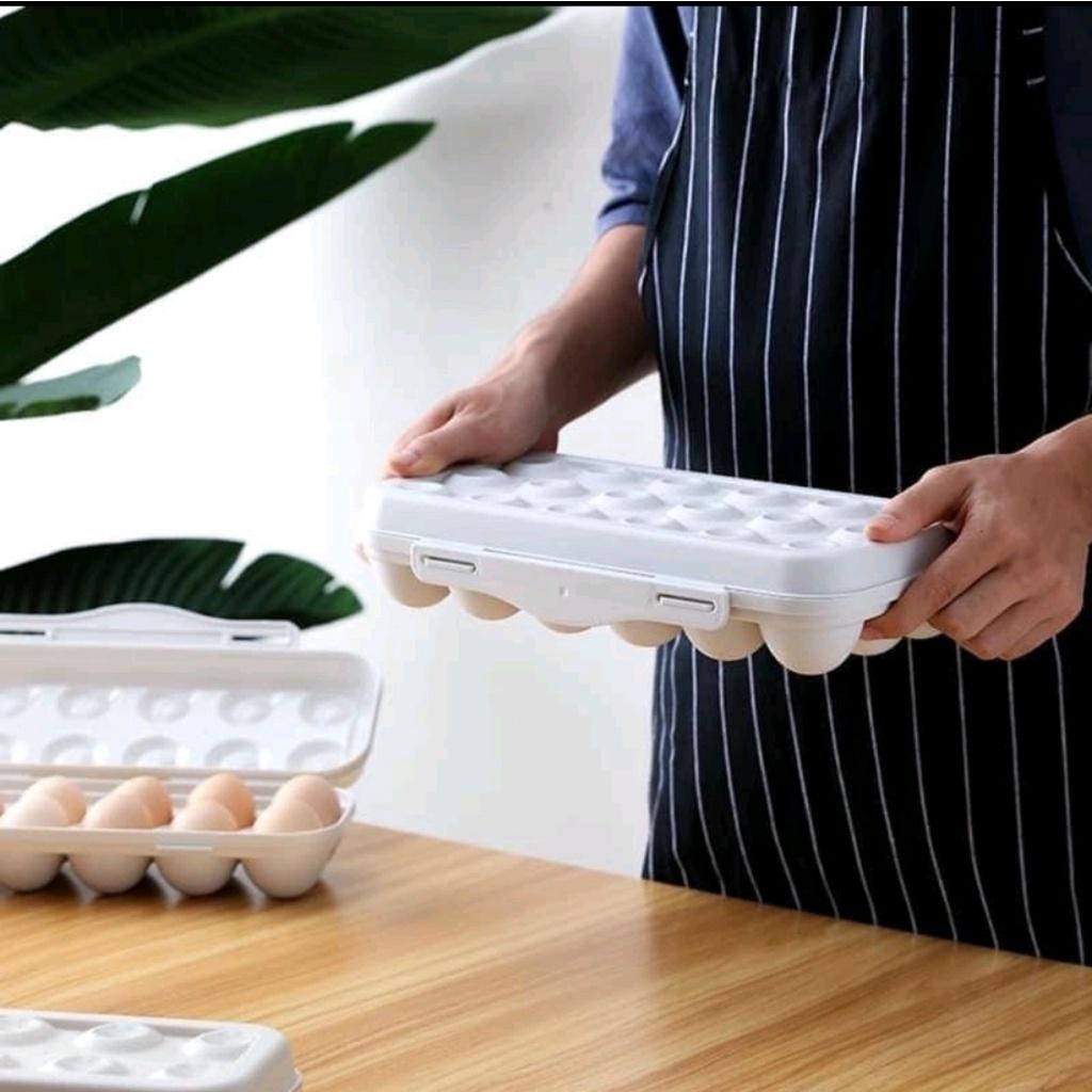 Hộp Đựng Trứng Nhựa PP An Toàn, Đựng 12 Trứng Bảo Quản Trứng Trong Tủ Lạnh Có Nắp Chống Đổ