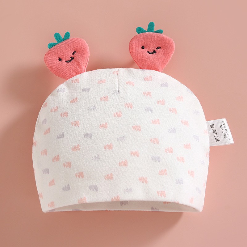 Mũ cotton sơ sinh vải siêu mềm cho bé đến 1 tuổi