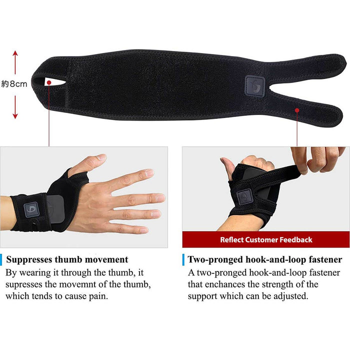 Đai bảo vệ cổ tay Phiten metax supporter wrist firm