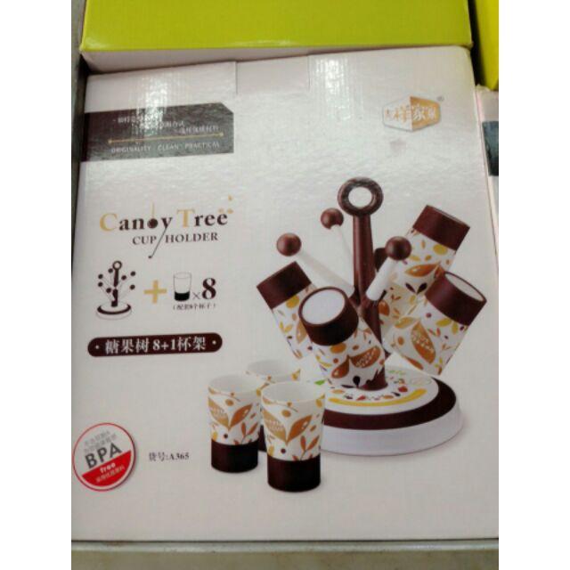 Giá cắm cốc nhựa hình cây