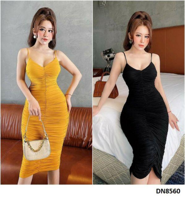 Đầm body 2 dây nhúng sexy