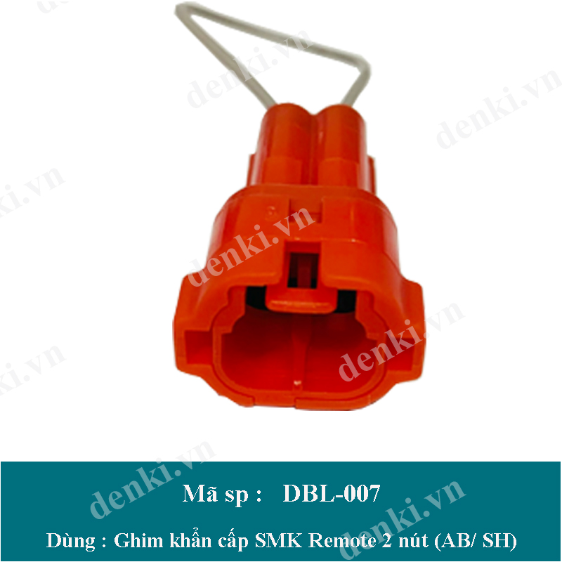 Ghim khẩn cấp SMK Remote 2 nút dành cho xe SH/ Airblade