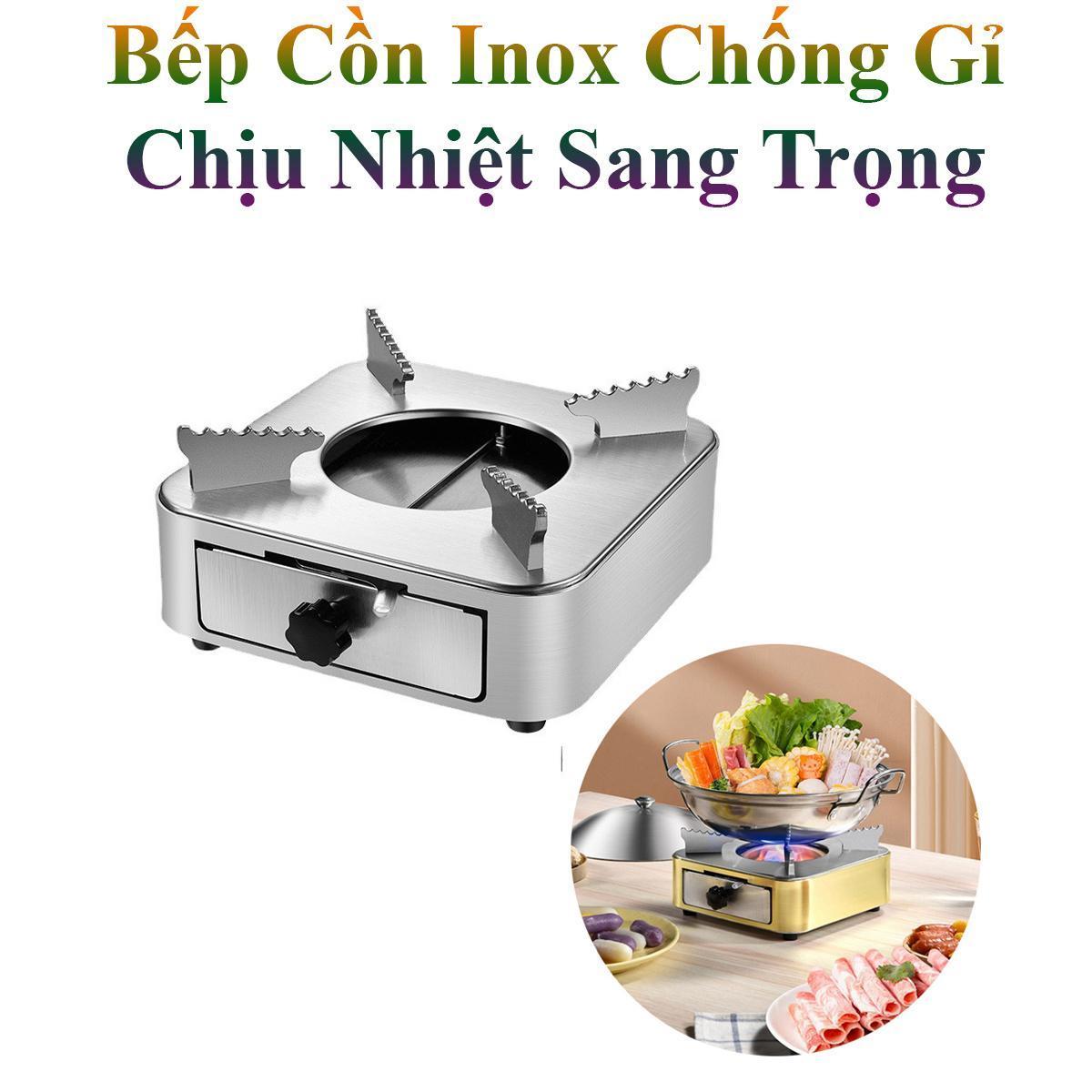 Bếp Cồn Mini Inox Chống Rỉ Chịu Nhiệt Sang Trọng Cho Nhà Hàng