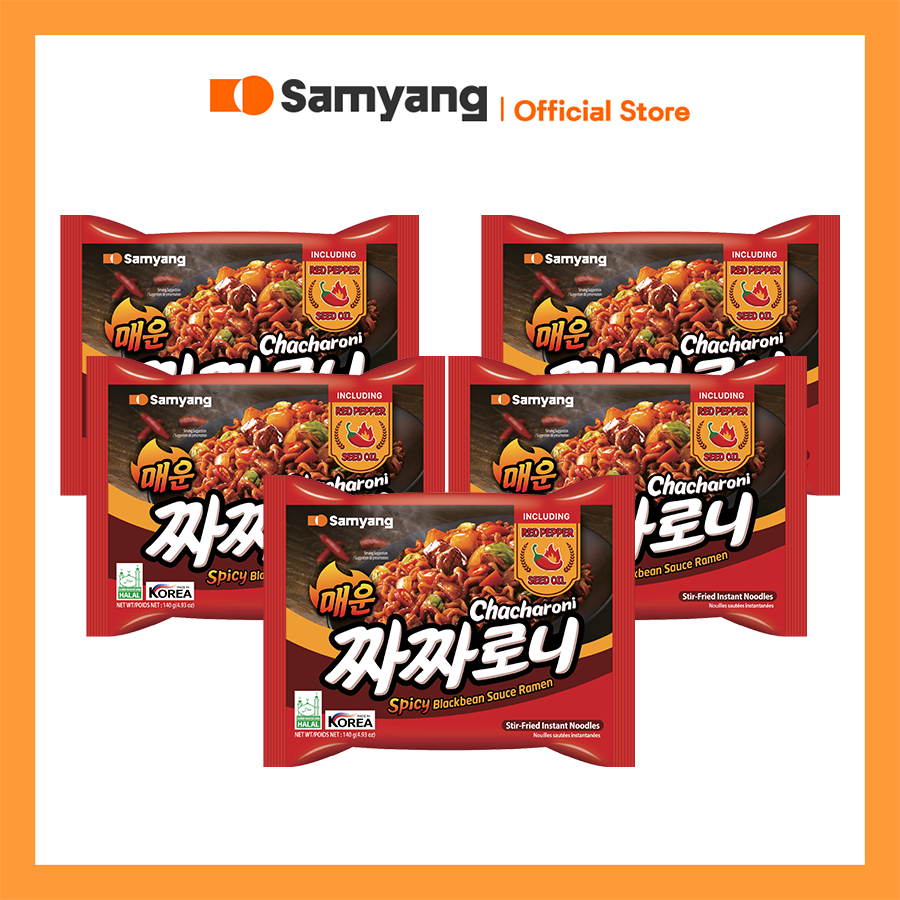 [5 Gói] Mì trộn tương đen cay Samyang/ Spicy jjajang ramen