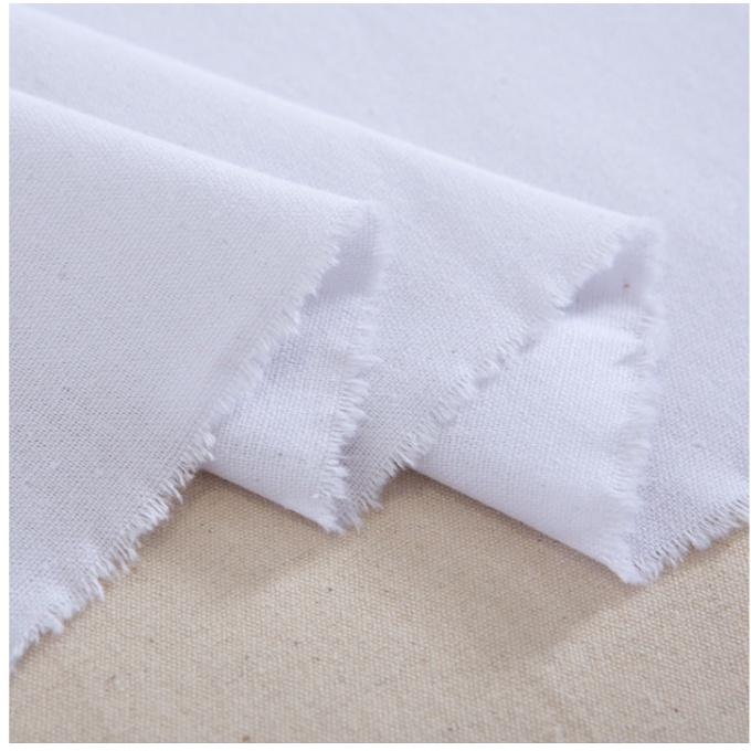 Vải Canvas 100% COTTON CANVAS FABRIC 225GSM thô cotton màu be trắng đen tái sử dụng không thấm nước