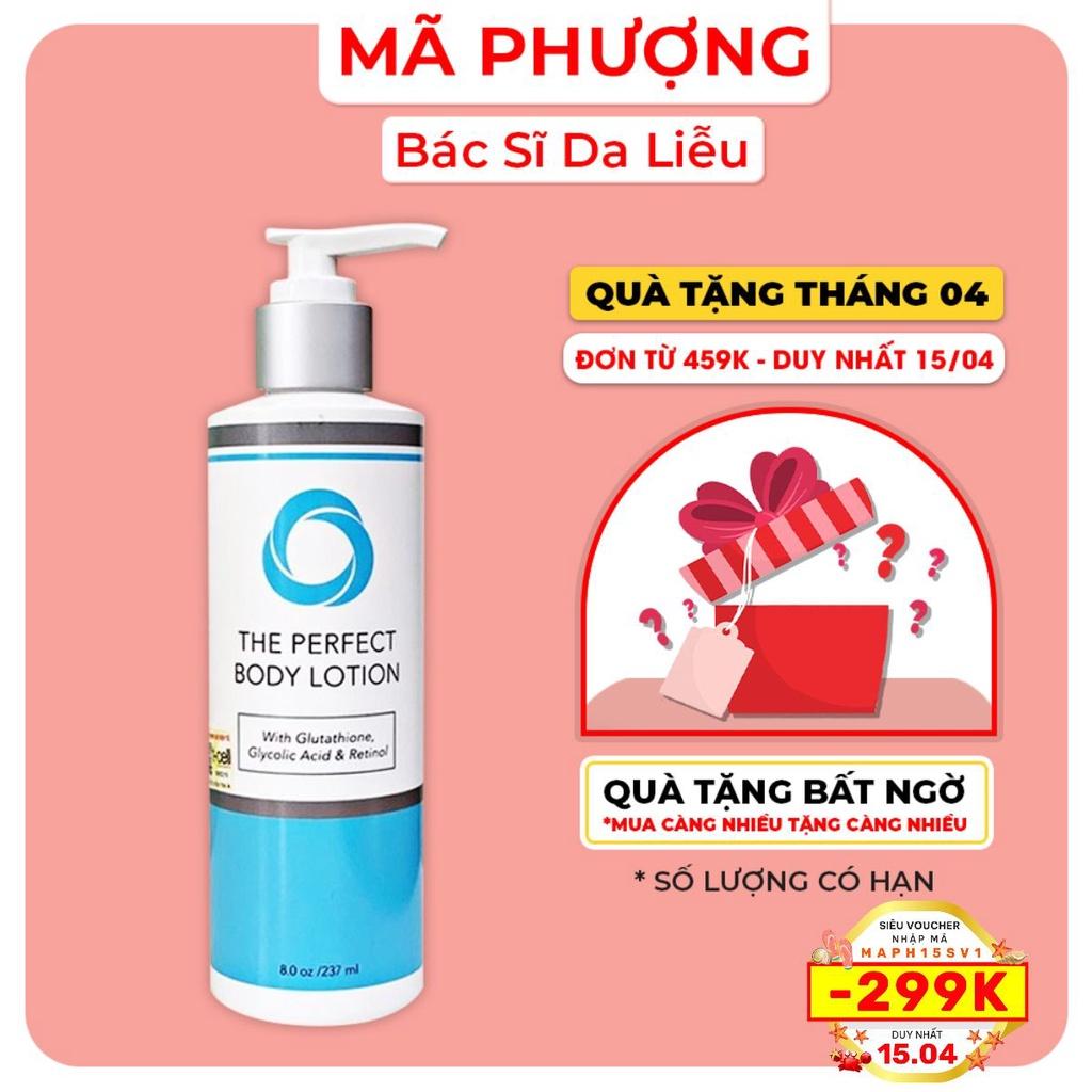 Dưỡng thể trắng da The Perfect Body Lotion, Sữa tắm tẩy da chết The Perfect Body Wash - Bác sĩ Mã Phượng