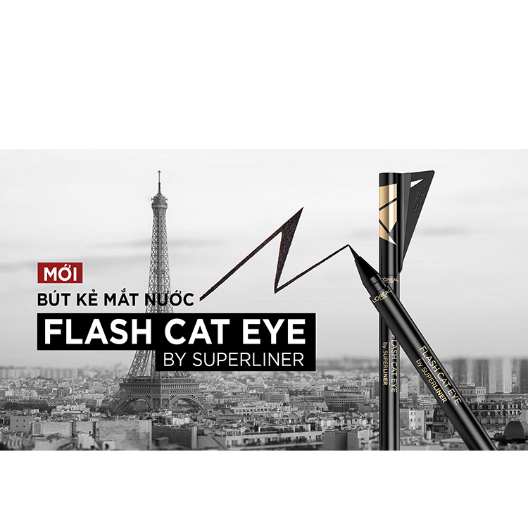 Bút Kẻ Mắt L'Oreal Paris Flash Cat Eye By Superliner Chống Nước Lâu Trôi PL805