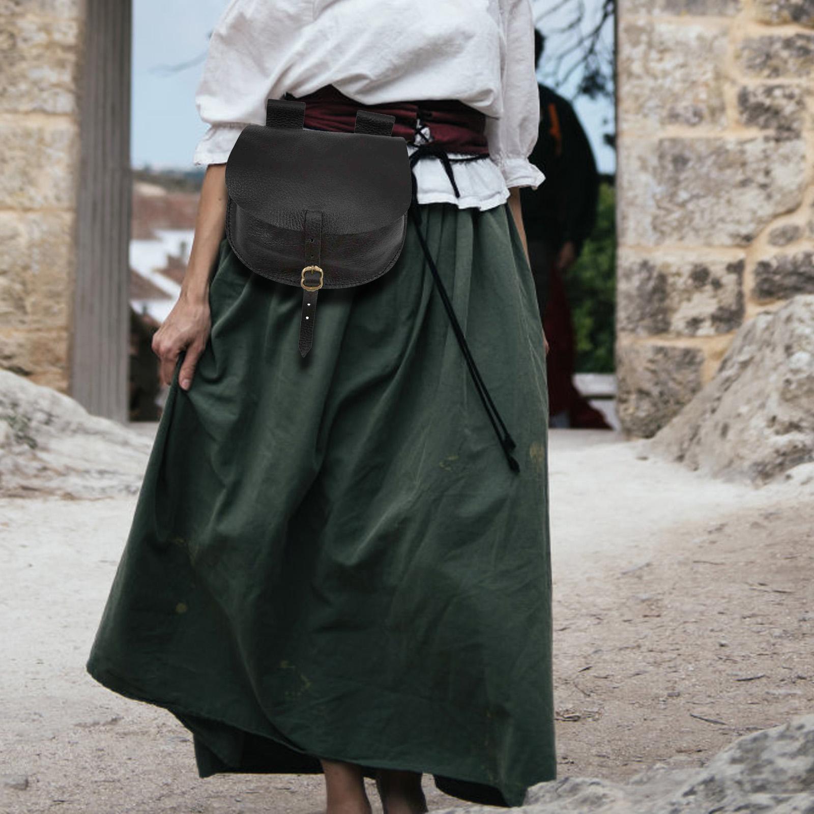 Fanny Pack Waist Bag Purse PU Leather Costume Accessories Waist Pouch Belt Pouch for Cosplay Stage Show Role Playing Women Men