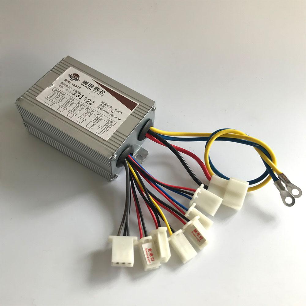 Bộ điều khiển động cơ bàn chải 36V 48V 800W DC YK31C 3 TỐC ĐỘ YIYUN ĐIỆN Color: 48V 800W