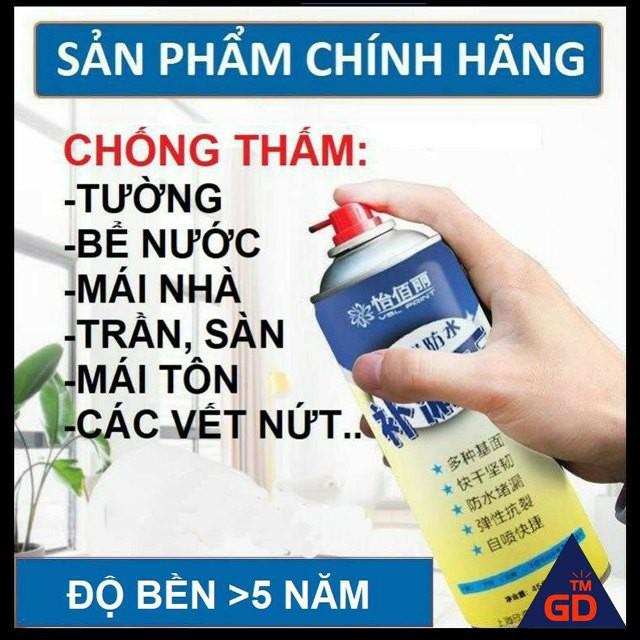Bình Xịt Chống Thấm Chống Dột tường, mái nhà, mái tôn, bể nước, ống nước