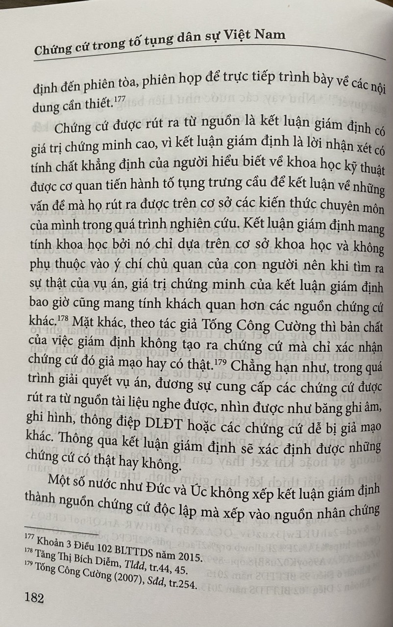 Chứng Cứ Trong Tố Tụng Dân Sự Việt Nam