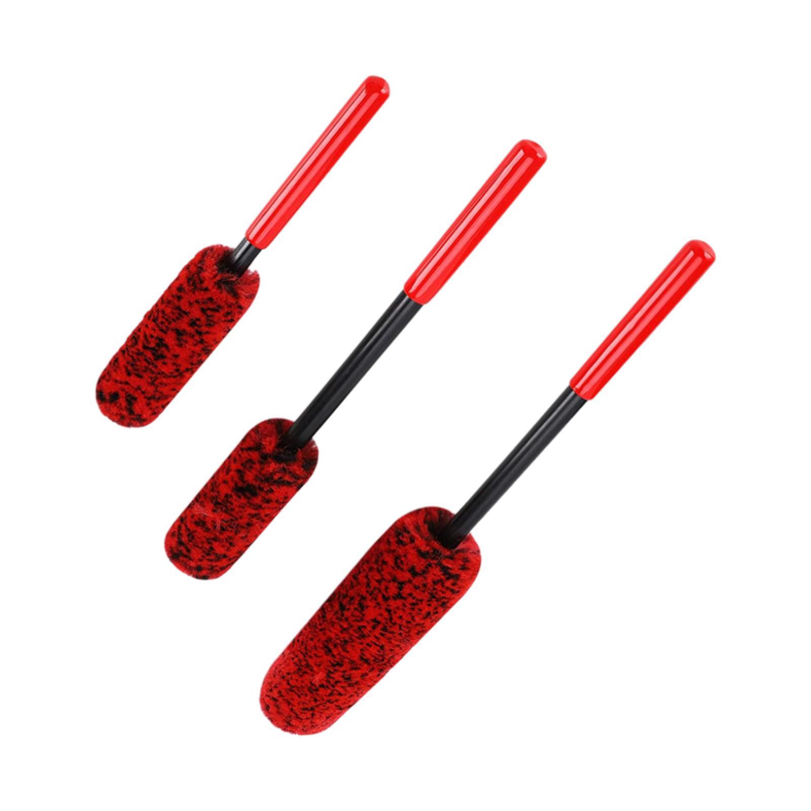 3 Pieces Car Wheel Brush Reusable Professional for Door Vehicles