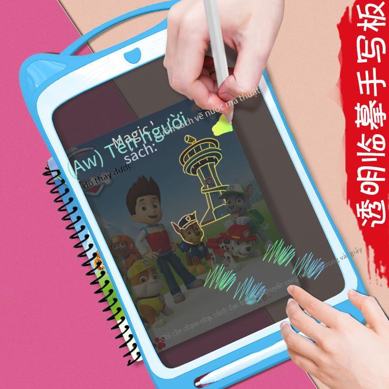 Thuận lợi nhất mới 12 inch phim hoạt hình mèo con trong suốt sao chép bảng chữ viết tay vẽ trẻ em câu đố giáo dục sớm bảng vẽ graffiti điện tử