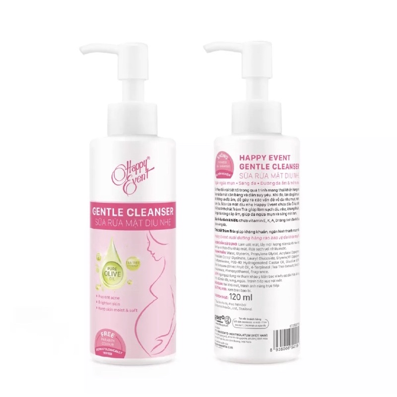 Sữa rửa mặt dịu nhẹ Happy Event Gentle Cleanser 120ml