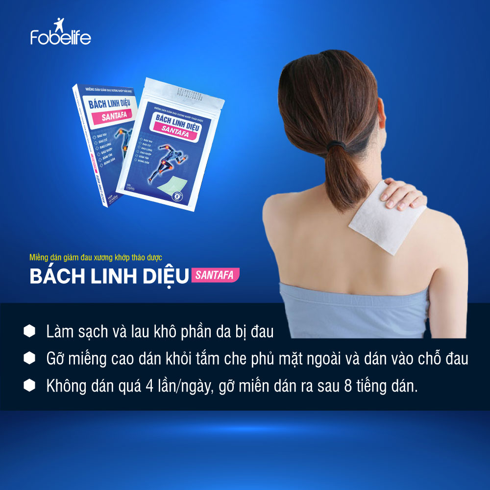 Miếng Dán Giảm Đau Nhức Lưng Cổ Vai Gáy Đau Nhức Cơ Xương Khớp ( Hộp 10 miếng )