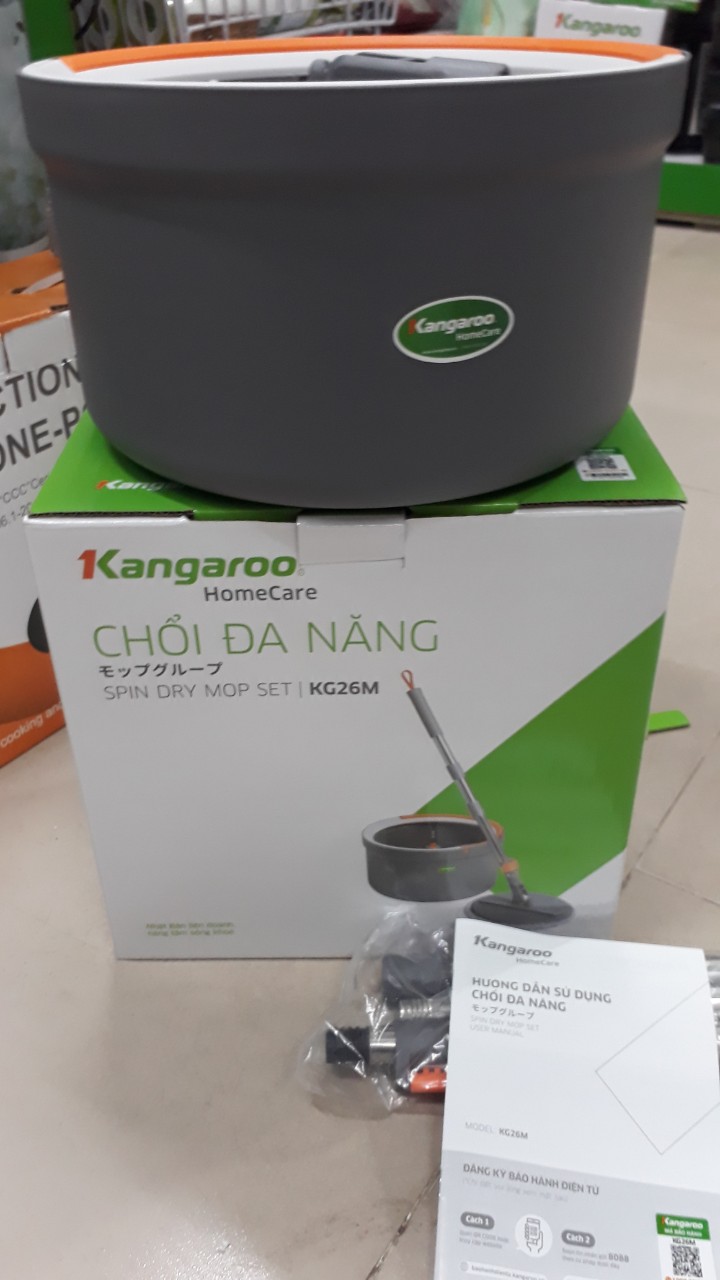 Chổi lau nhà đa năng Kangaroo KG26M bảo hành 12 tháng