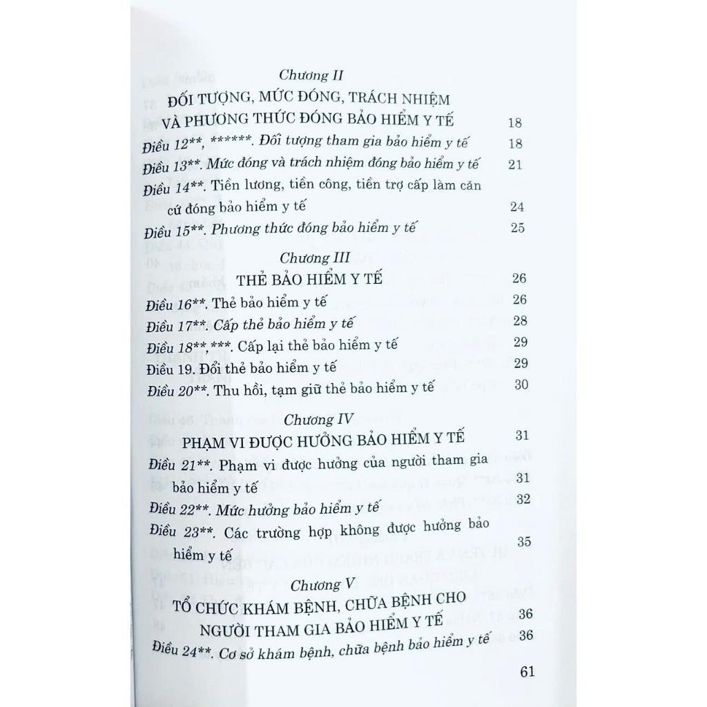 Sách - Luật Bảo Hiểm Y Tế Năm 2008 (Sửa Đổi, Bổ Sung Năm 2103, 2014, 2015, 2018, 2020, 2023) - NXB Chính Trị Quốc Gia