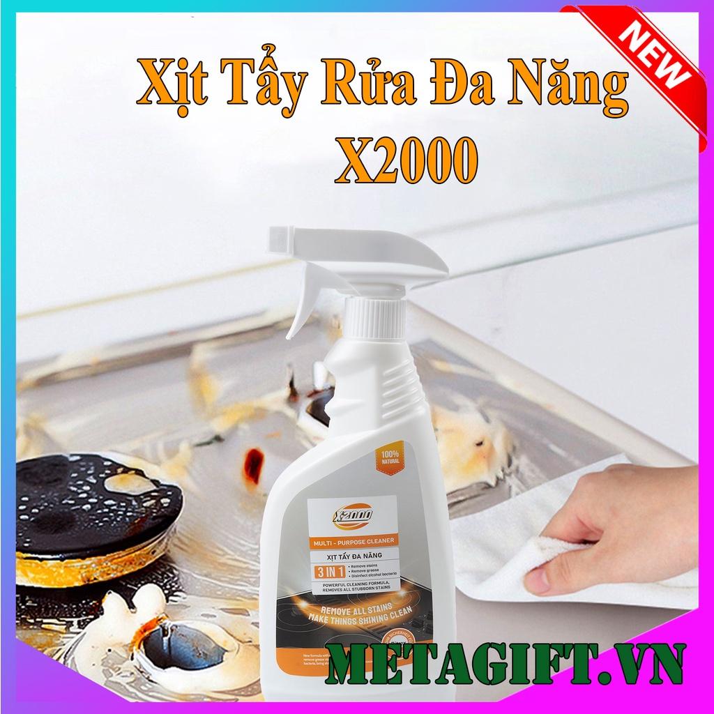 Dung dịch tẩy rửa X2000, Bình xịt tẩy rửa đa năng số 1 Nhật Bản tẩy rửa mọi vết bẩn nhà bếp