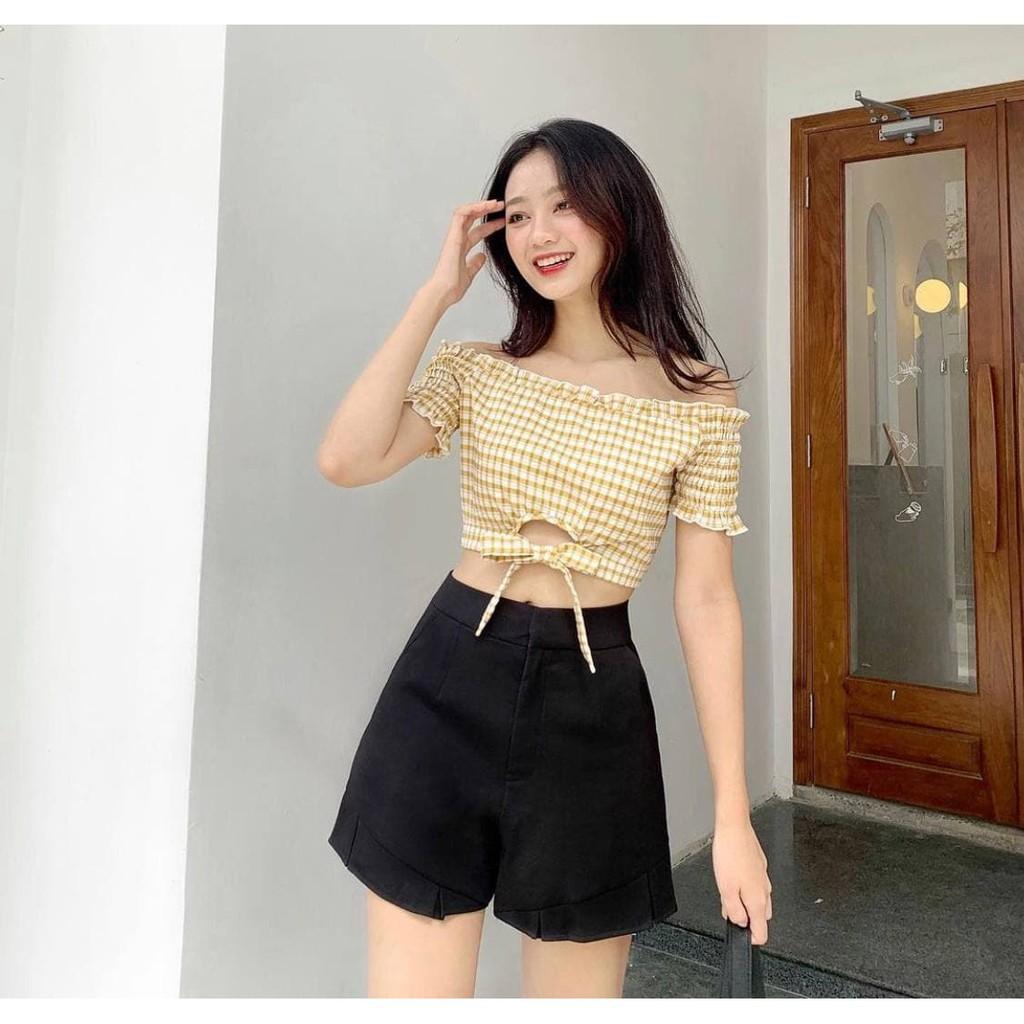 Áo Bẹt Vai Thắt Eo