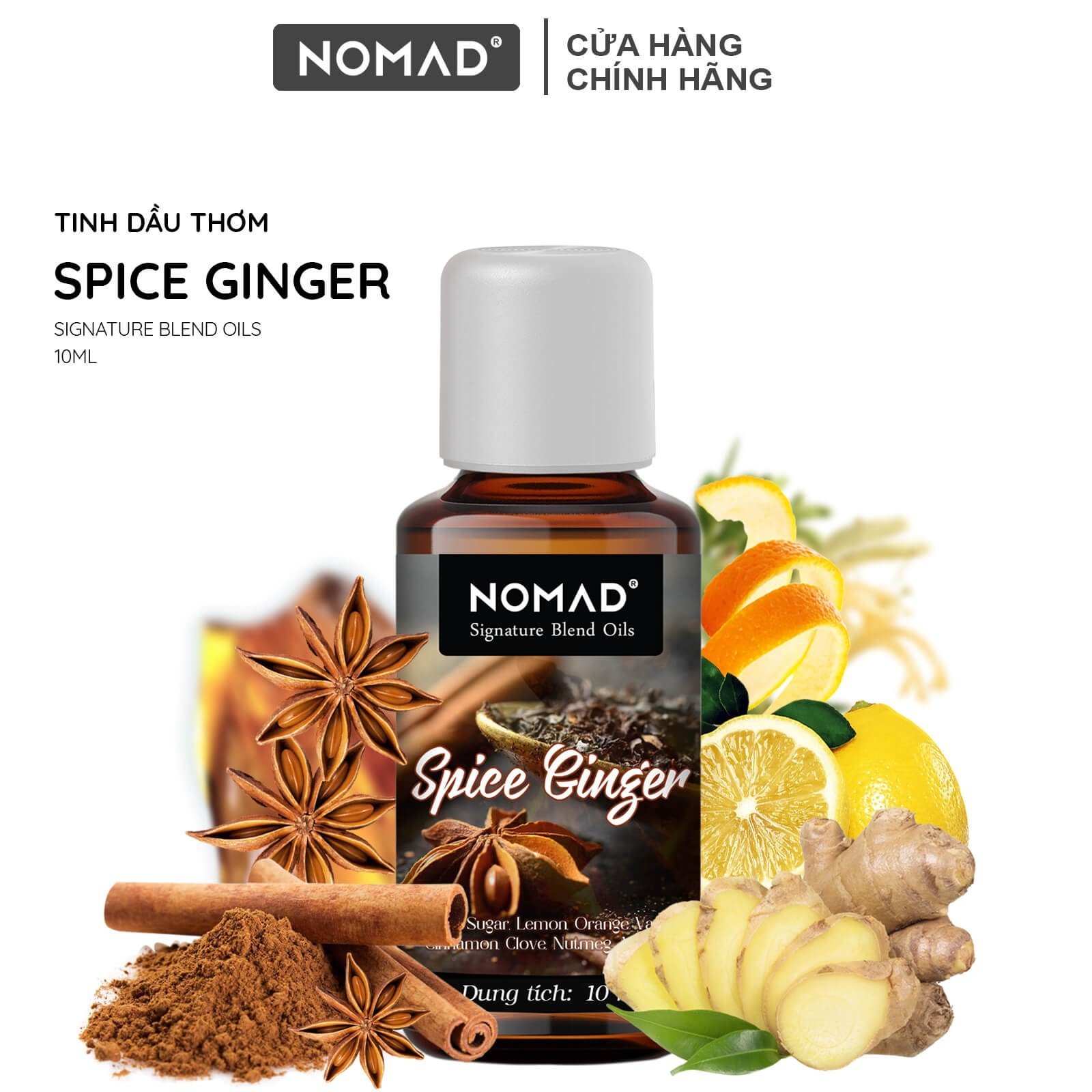 Tinh Dầu Thơm Cao Cấp Nomad Signature Blend Oils - Spice Ginger