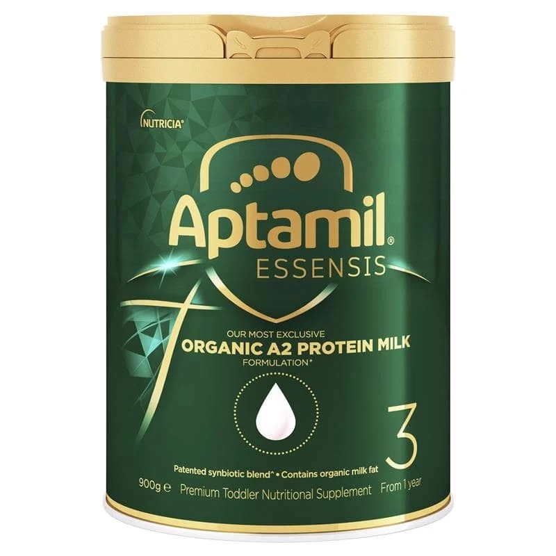 Sữa APTAMIL ESSENSIS ORGANIC A2 Số 3 - Aptamil xanh hữu cơ đạm sạch ( Dành cho trẻ trên 1 tuổi)