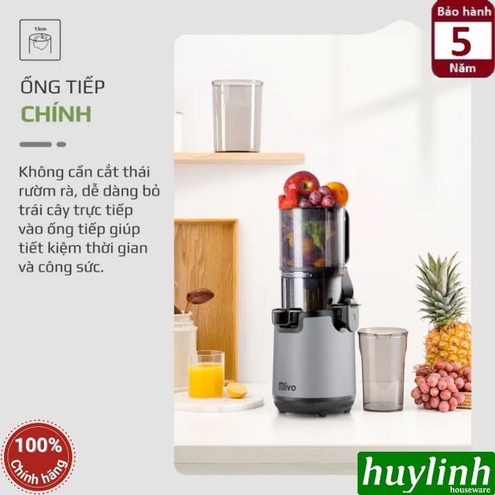 Máy ép chậm Olivo SJ196 - Mẫu mới - 250W - Bảo hành 5 năm - Hàng chính hãng - Họng lớn 13cm