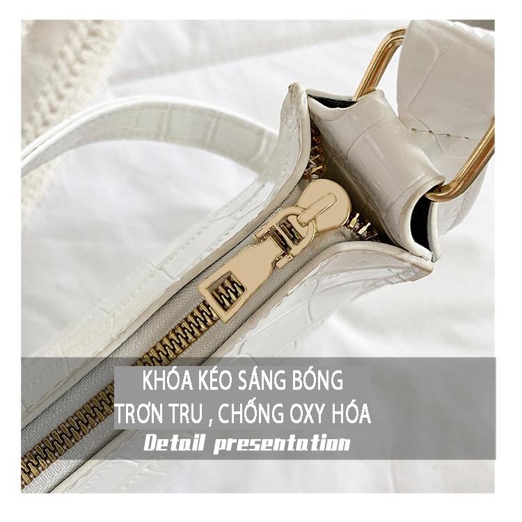 Túi đeo chéo nữ dáng thuyền đi chơi sang trọng thời trang Túi xách kẹp nách nữ Tuxa
