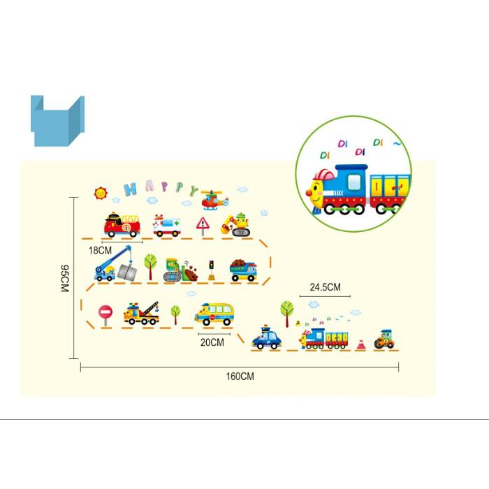 Decal trang trí thế giới xe siêu kute