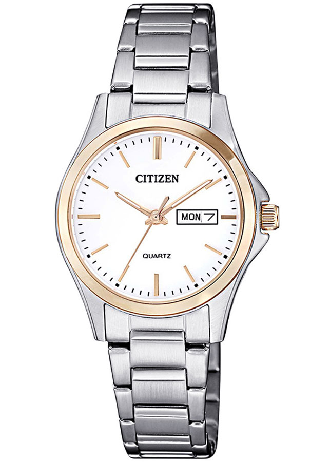 Đồng Hồ Nữ Citizen Dây Thép Không Gỉ EQ0596-87A - Mặt Trắng