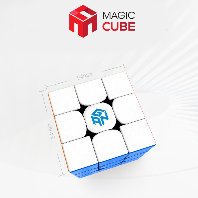 Rubik 3x3 GAN 354M V2 Stickerless Có Nam Châm Sử Dụng Core Nhựa Numerica