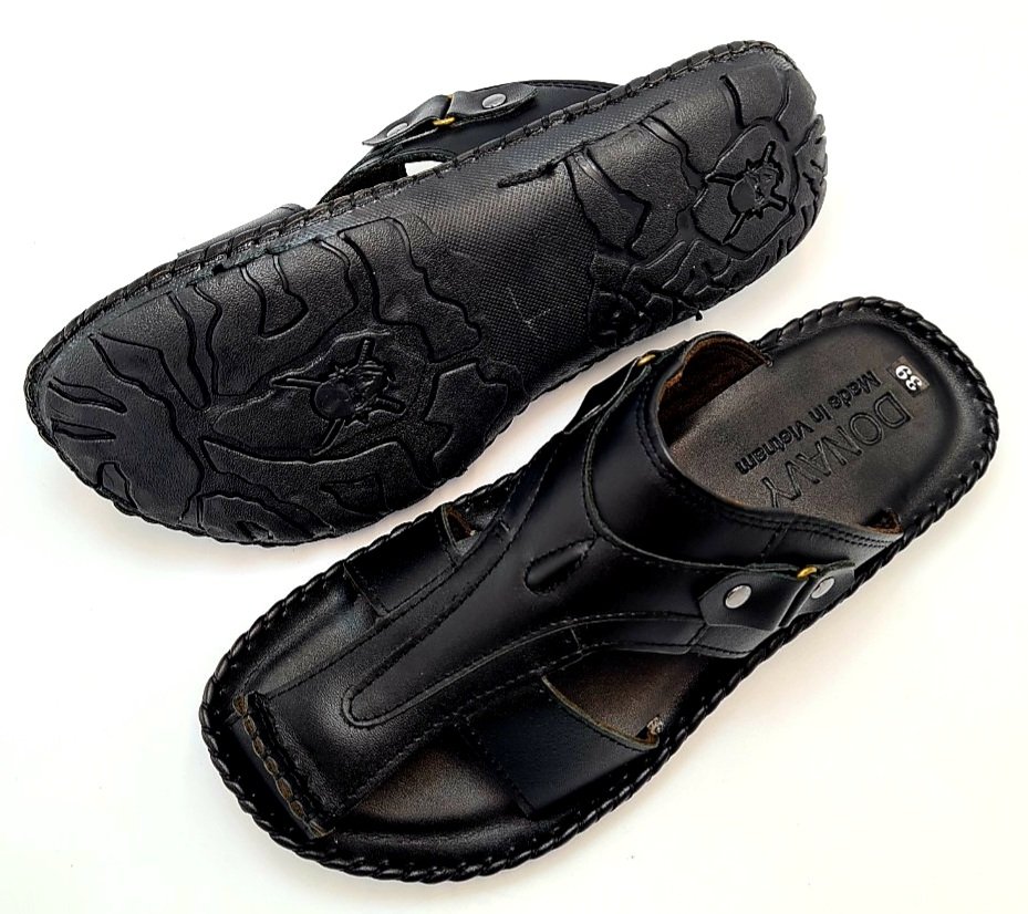 DÉP NAM QUAI RỌ DA BÒ 100%, DONAVY QRD, SẮC XẢO TỪNG CHI TIẾT, HÀNG CÔNG TY CAO CẤP