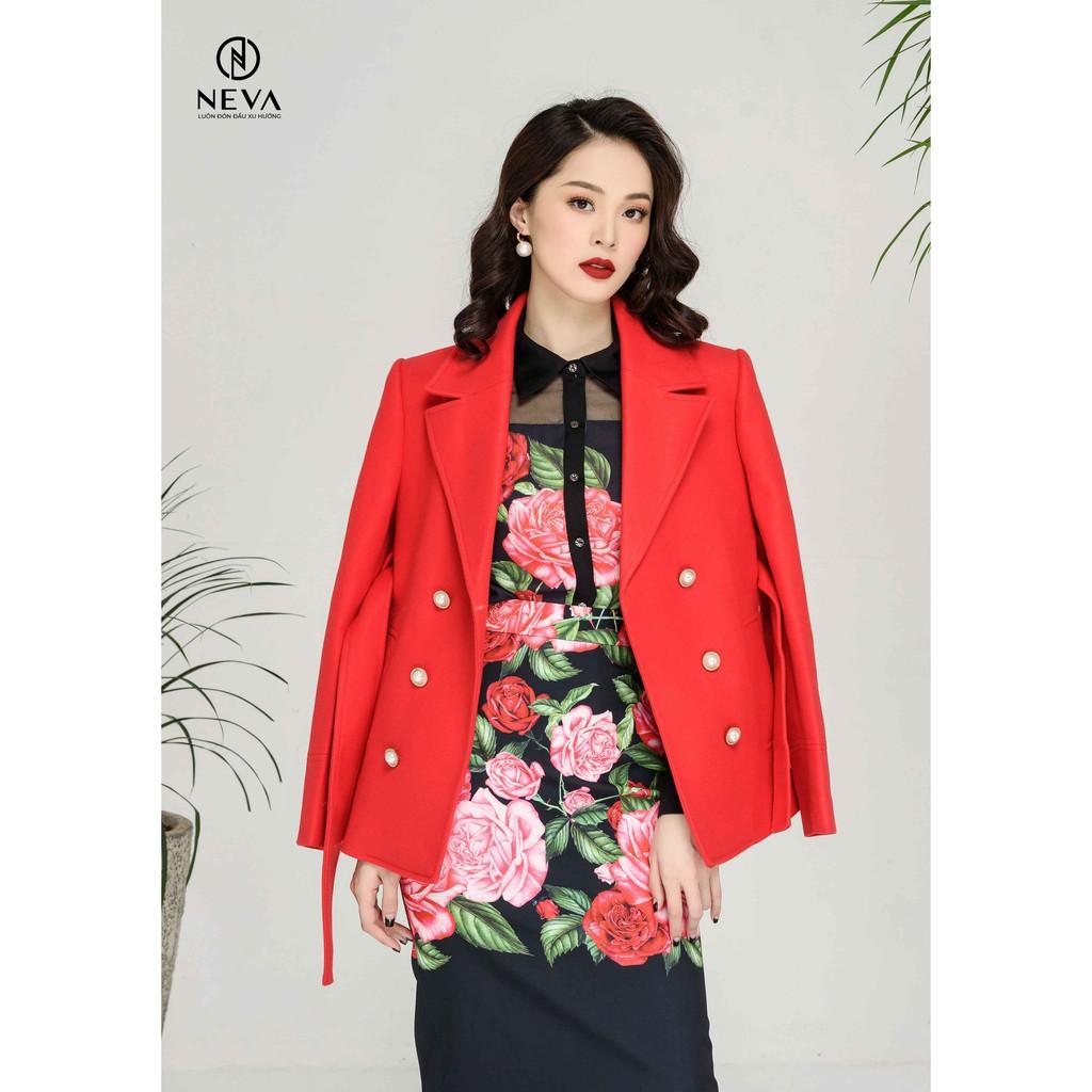 ÁO VEST BLAZER DẠ ĐỎ NEVA W700121