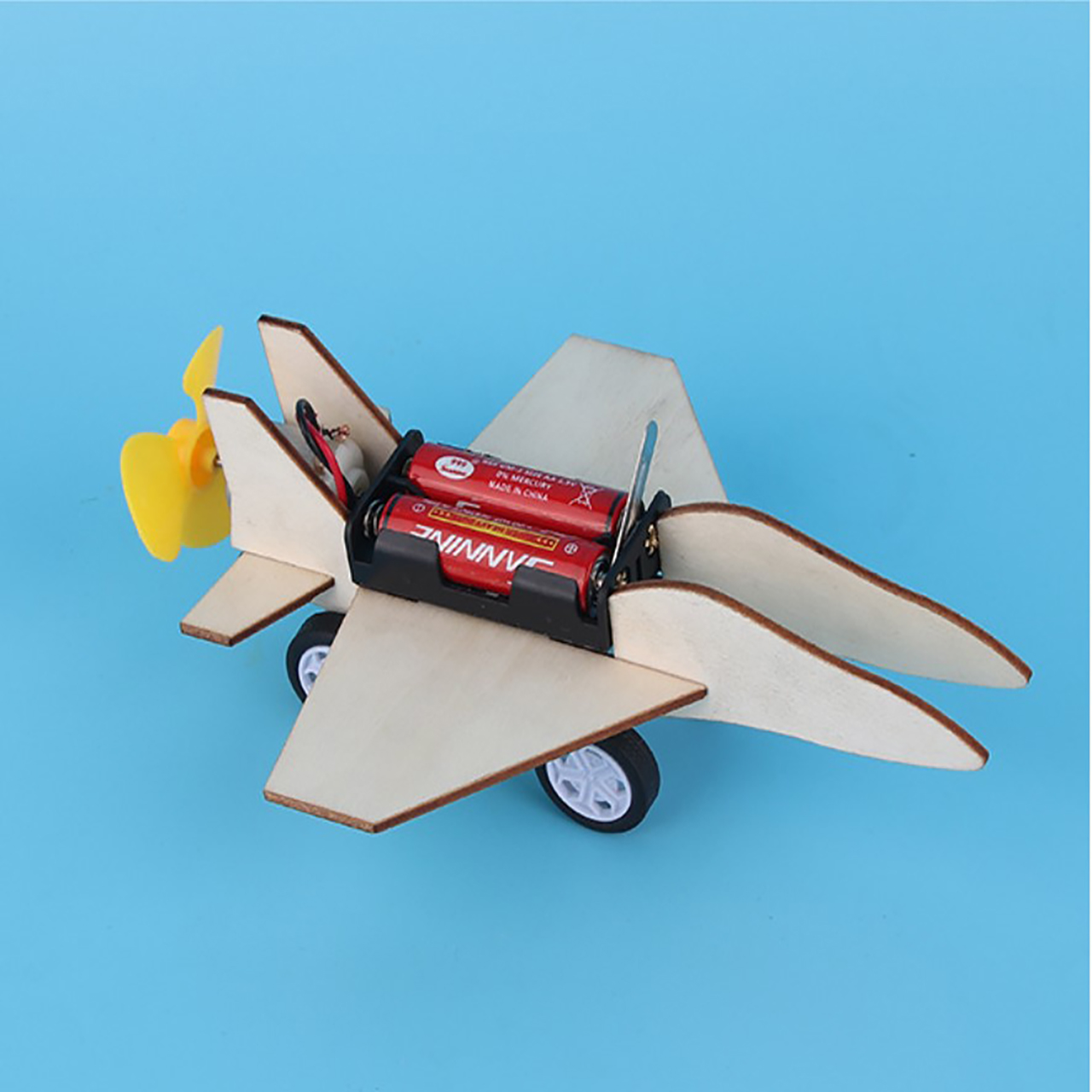 Đồ chơi trẻ em S37 thông minh sáng tạo STEM (STEAM) mô hình lắp ráp máy bay chiến đấu bằng gỗ