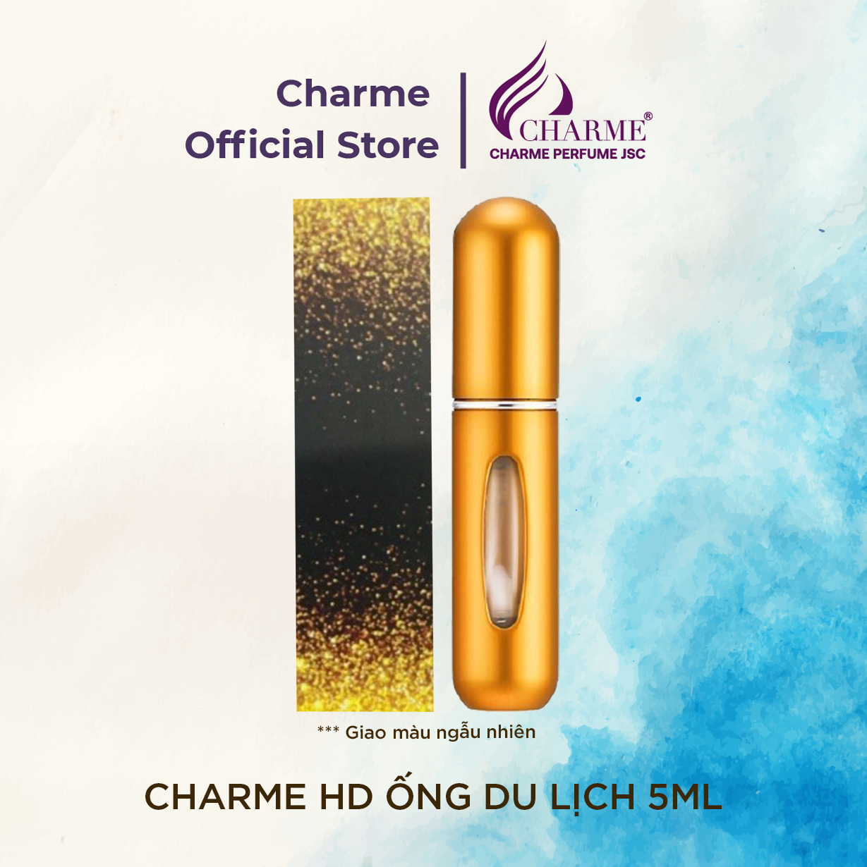 Nước hoa nữ thơm lâu, Charme HD, ống chiết du lịch mini, cho cô nàng quyến rũ, gợi cảm, hiện đại, 5ml