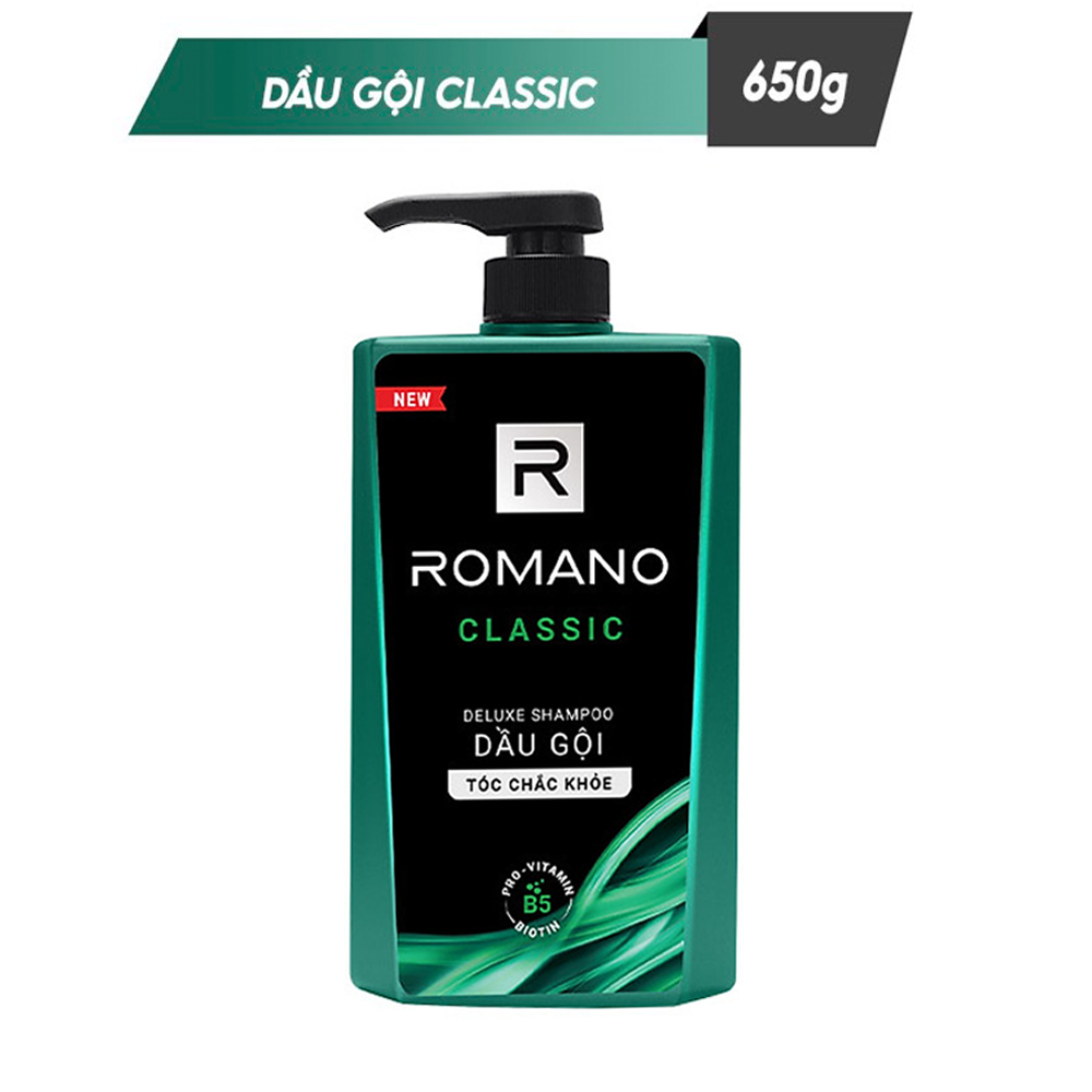 Dầu Gội Romano Deluxe Classic (650g)