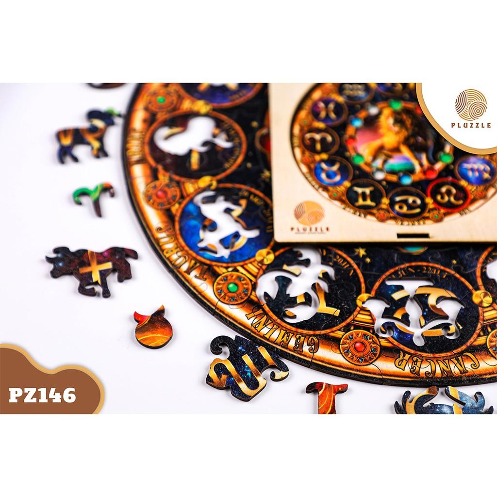 PLUZZLE Bộ xếp hình gỗ thông minh puzzle đồ chơi ghép hình 12 Cung Hoàng Đạo - Cung Sư Tử - PZ146