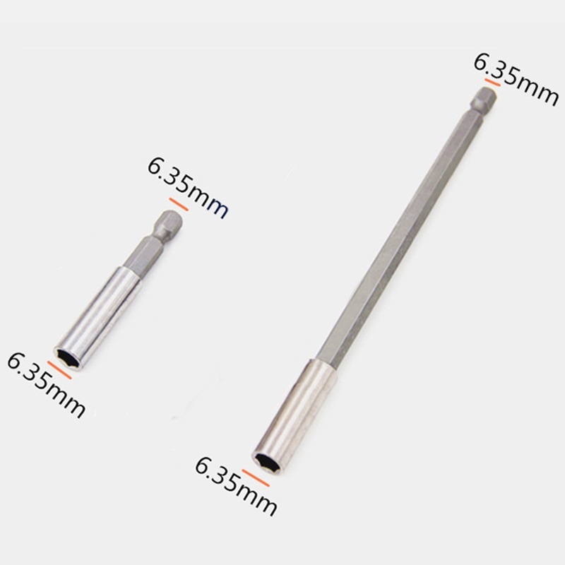 Đầu nối dài mũi khoan lục giác 1/4inch chuôi 6.35mm có nam châm 1 cái (58mm/150mm)  - Thanh nối dài