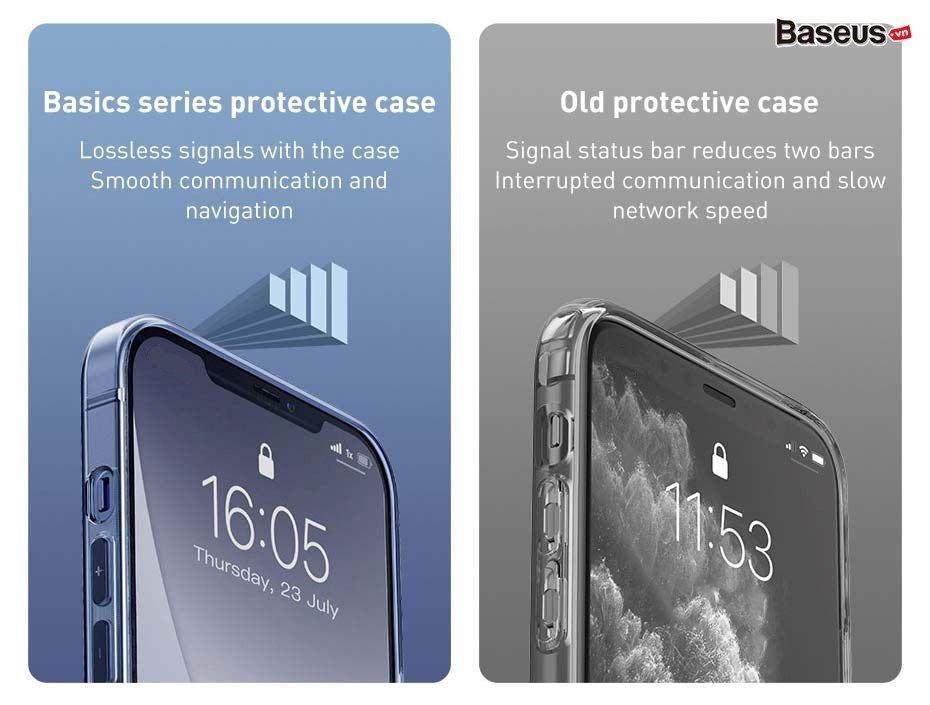 Ốp lưng trong suốt Baseus Simple Case dùng cho iPhone 12 mini / iPhone 12 / iPhone 12 Pro / iPhone 12 Promax _ Hàng Nhập Khẩu