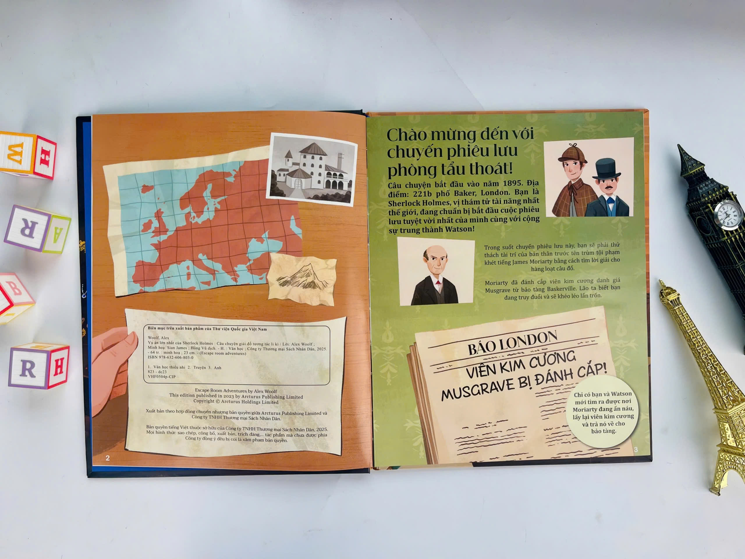 Sách - Vụ Án Lớn Nhất của Sherlock Holmes - Escape Room Adventures - ndbooks