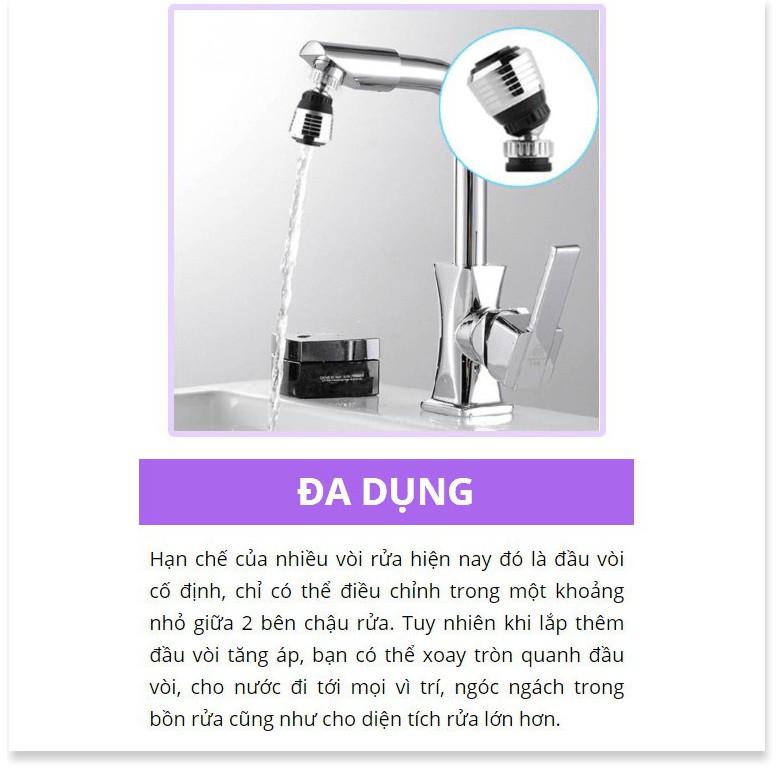 ĐẦU VÒI RỬA TĂNG ÁP XOAY 360°