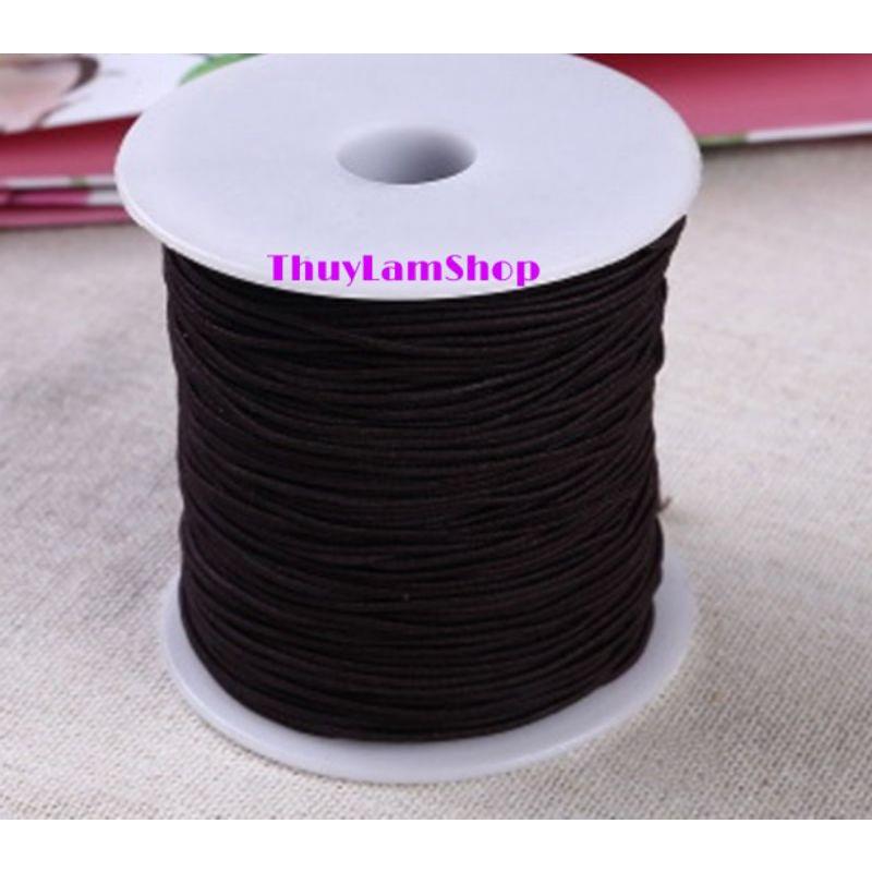 Cuộn thun vải 1mm co giãn dài 100m xâu hạt, vòng, làm handmade